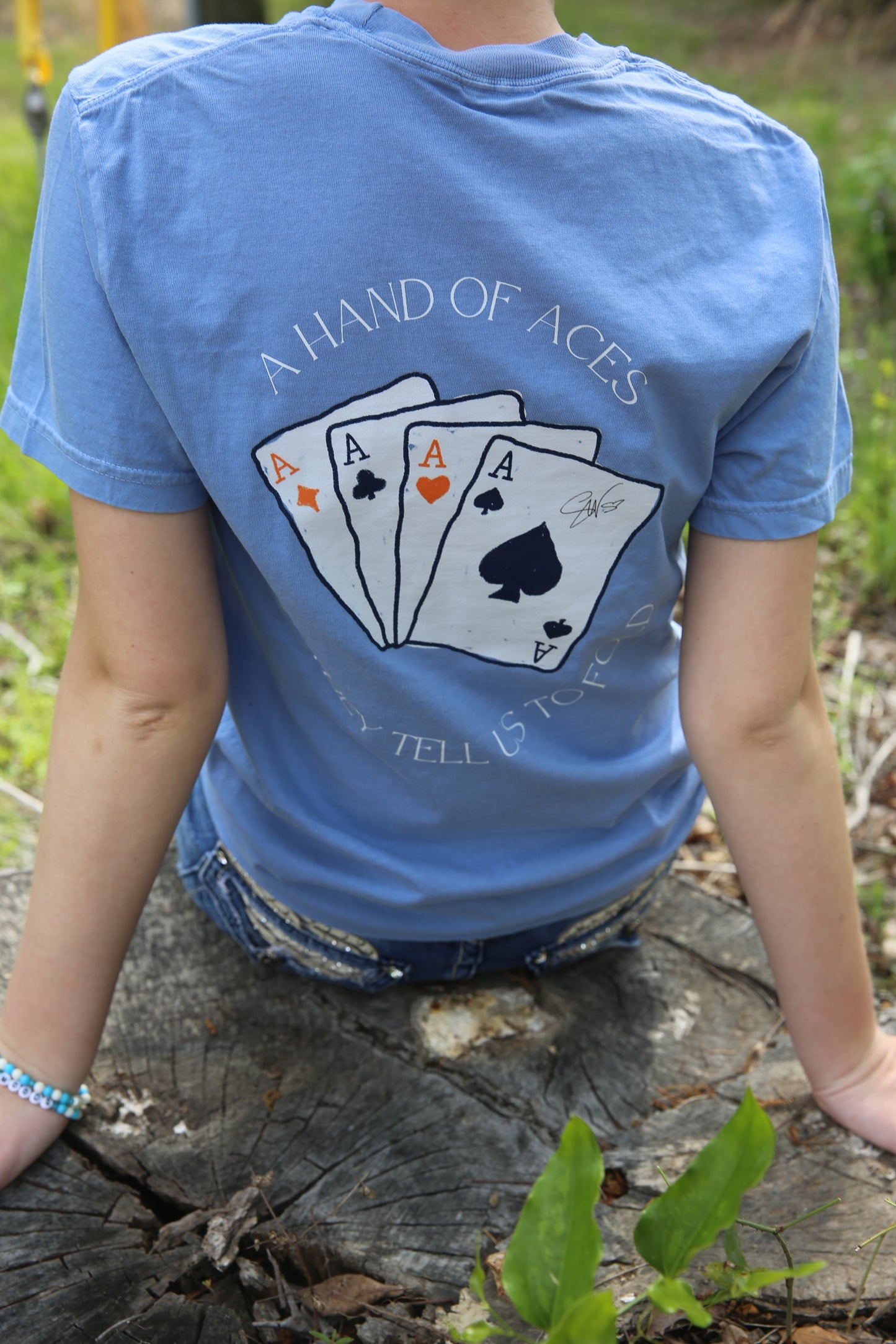 Hand of Aces Adult T-Shirt